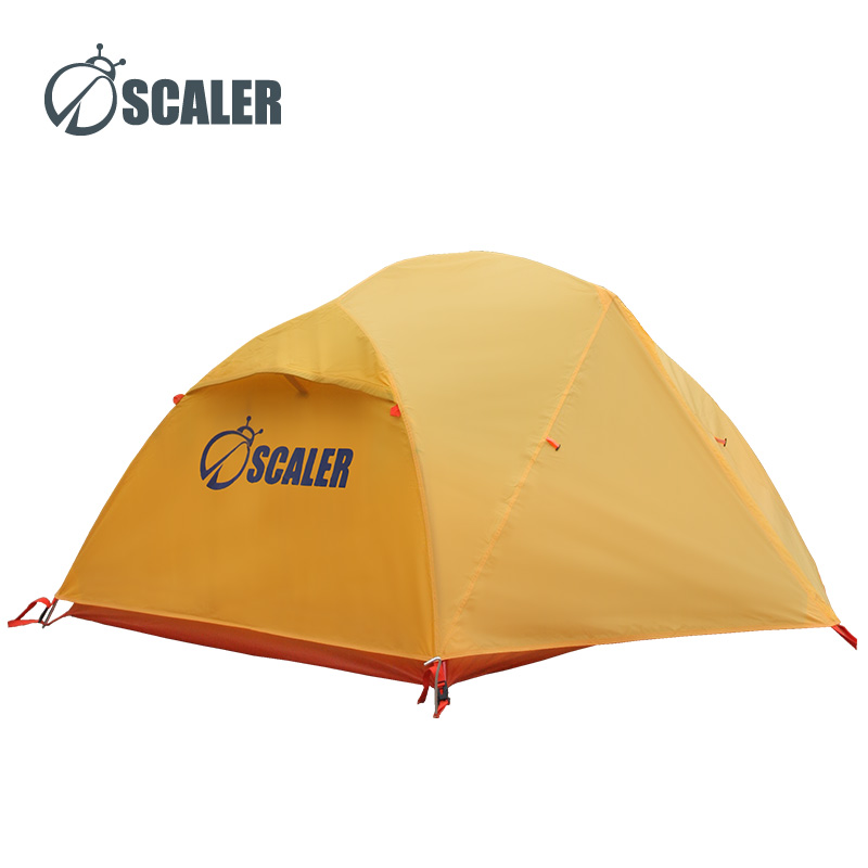 思凯乐户外登山野营帐篷双人防风防雨帐篷双层帐篷黄金顶